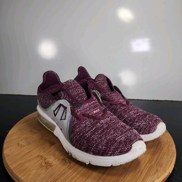 Nike Air Max Sequent 3 Sz 8.5 Womens 008995 Burgundy Bordeaux Running Sneakers - Picture 2 of 9